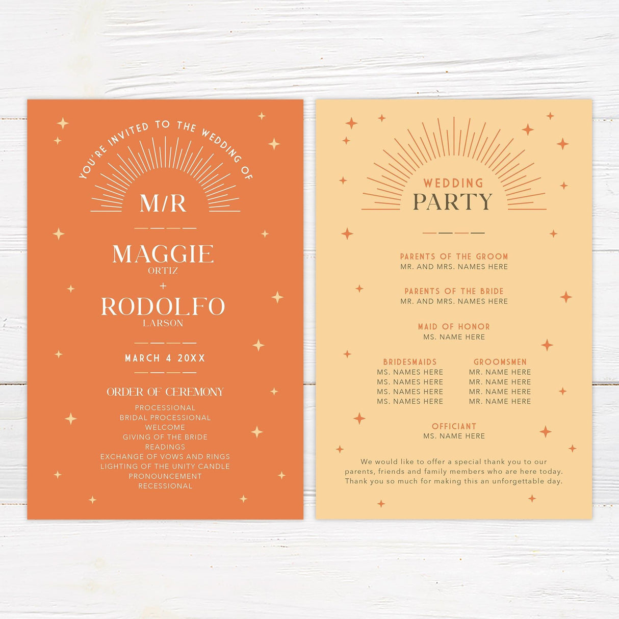 Retro Shine Invitations - goprintplus