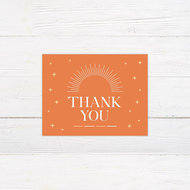 Retro Shine Thank You Card - goprintplus