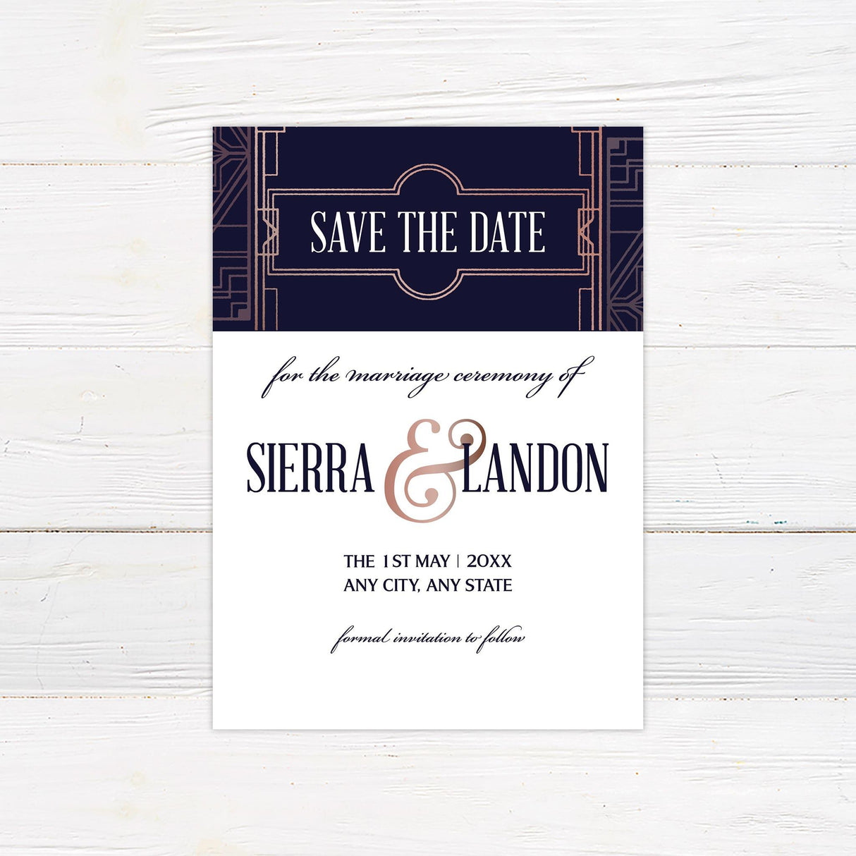 Retro Tulip Save The Date - goprintplus