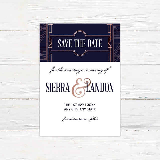 Retro Tulip Save The Date - goprintplus