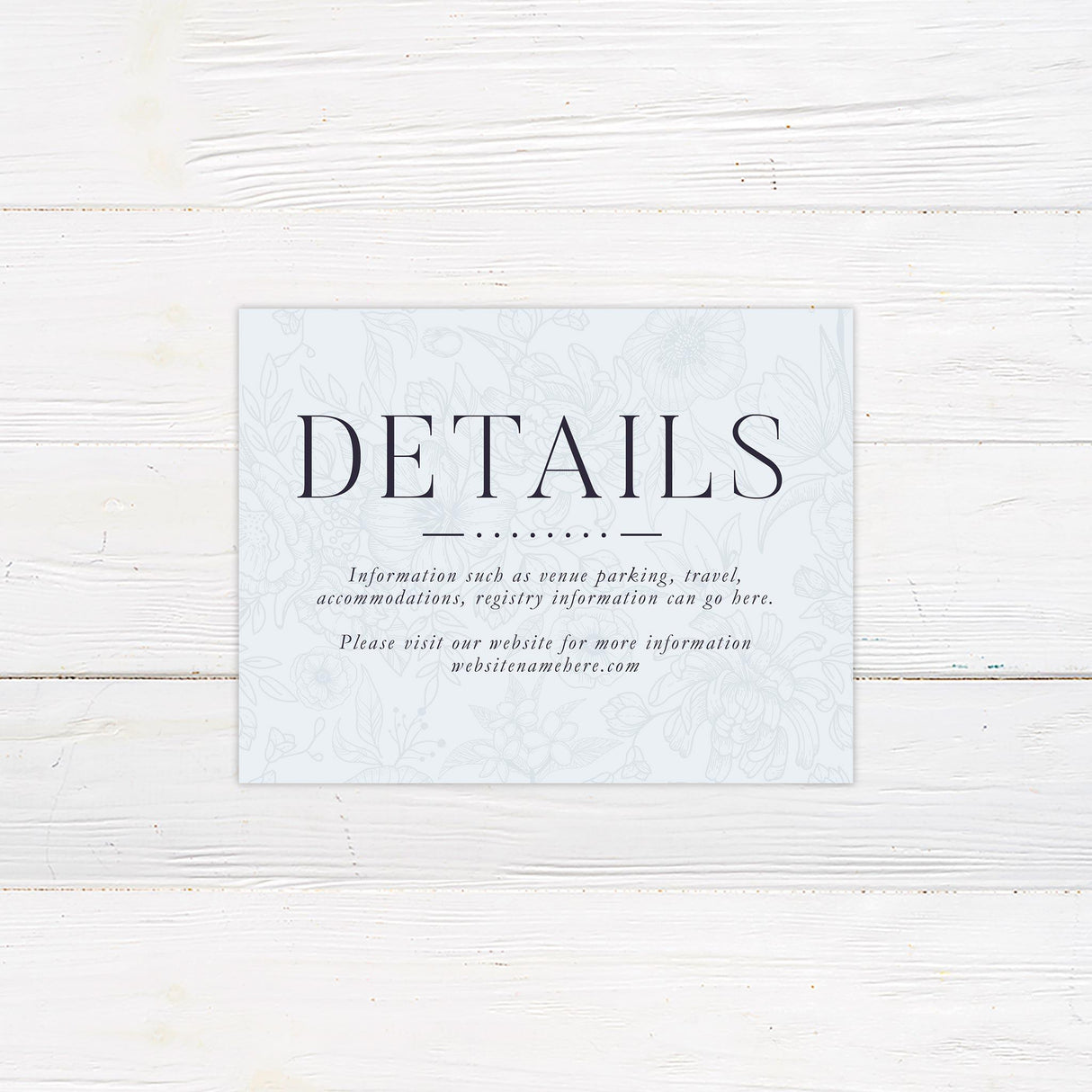 Rococo Blue Details Cards - goprintplus