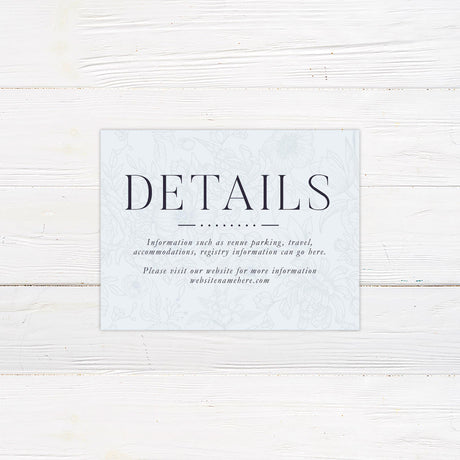 Rococo Blue Details Cards - goprintplus