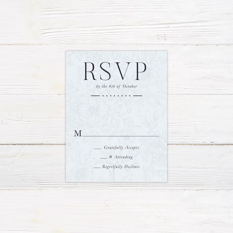 Rococo Blue Invitations - goprintplus