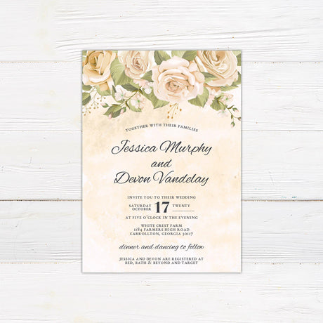 Rose Dream Invitations - goprintplus