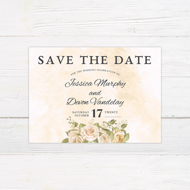 Rose Dream Save The Date - goprintplus