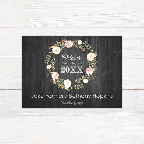 Rose Wreath Invitations - goprintplus