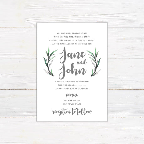 Rosemary Leaves Invitations - goprintplus