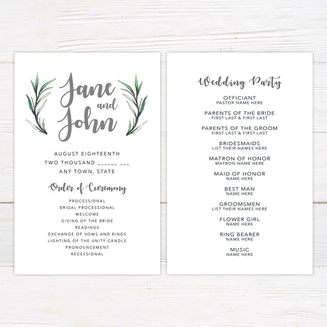 Rosemary Leaves Invitations - goprintplus