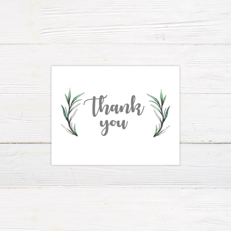 Rosemary Leaves Thank You Card - goprintplus