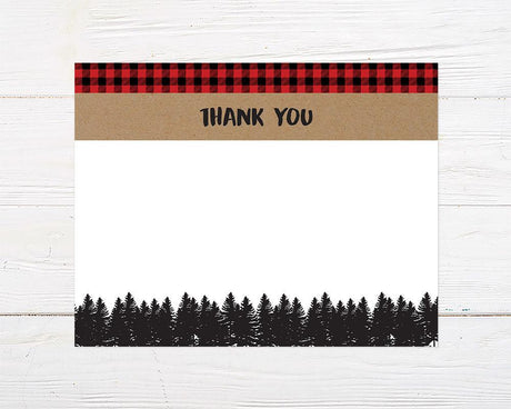 Rustic Bear Thank You Card - goprintplus