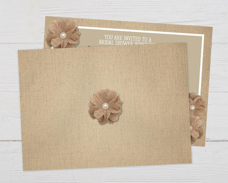 Rustic Burlap Invitation - goprintplus