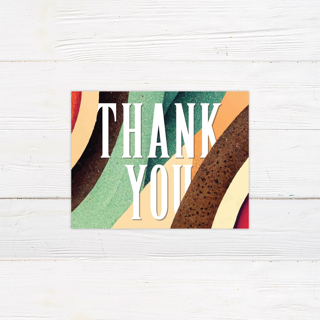 Rustic Decade Thank You Card - goprintplus