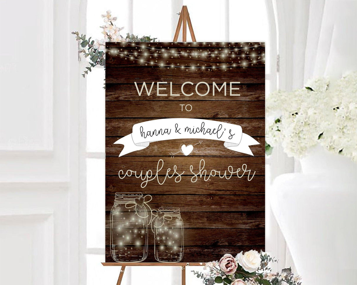 Rustic-Lights-Shower-Welcome-Sign