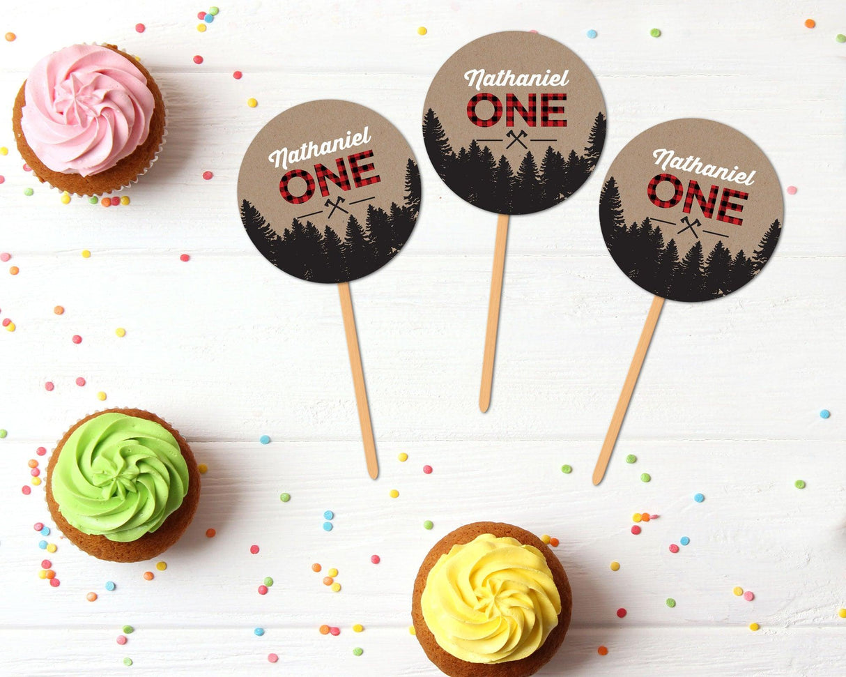 Rustic Outdoor Cupcake Topper - goprintplus