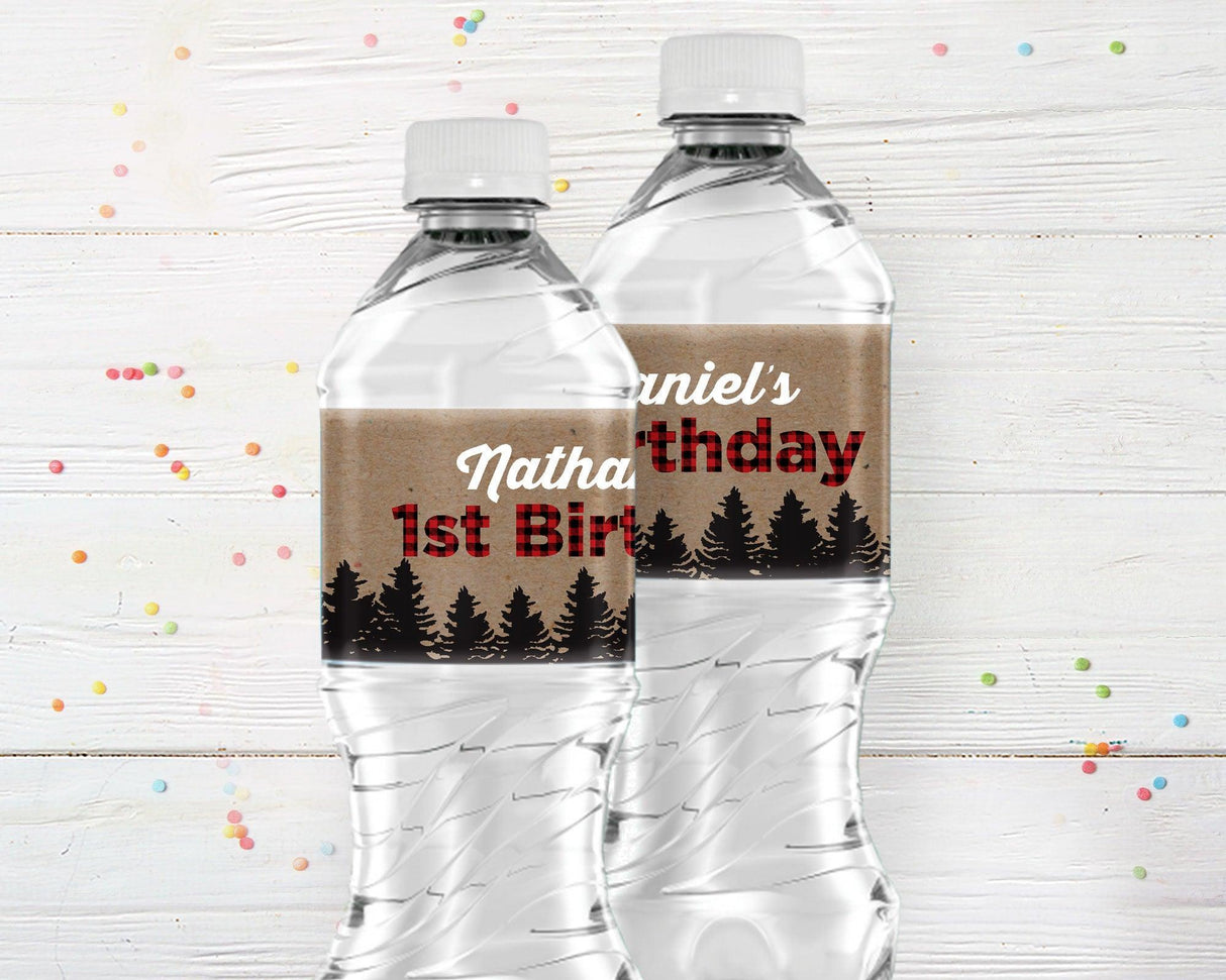 Rustic Outdoor Water Bottle Labels - goprintplus