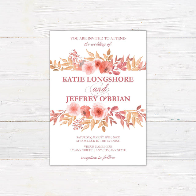 Rustic Roses Invitation - goprintplus