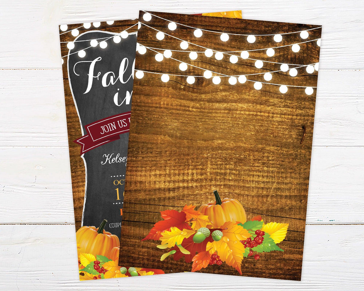 Rustic Fall Shower Invitation - goprintplus