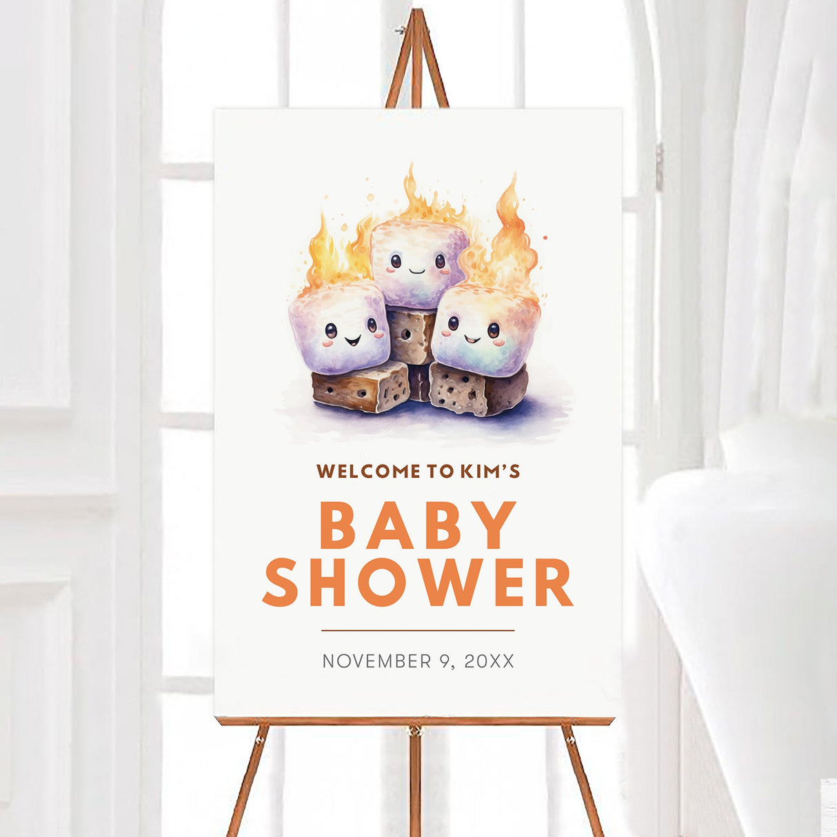 S'more To Love Baby Shower Sign