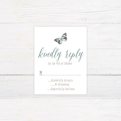 Sage Butterfly Invitations - goprintplus