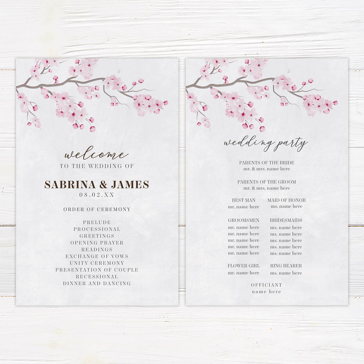 Sakura Flowers Invitation - goprintplus