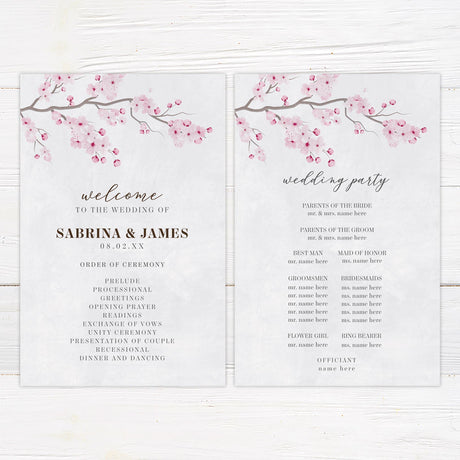 Sakura Flowers Invitation - goprintplus