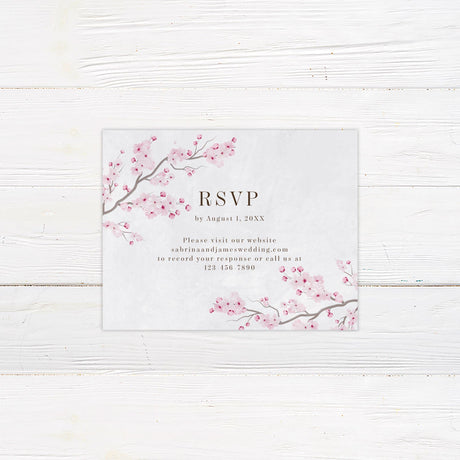 Sakura Flowers Invitation - goprintplus