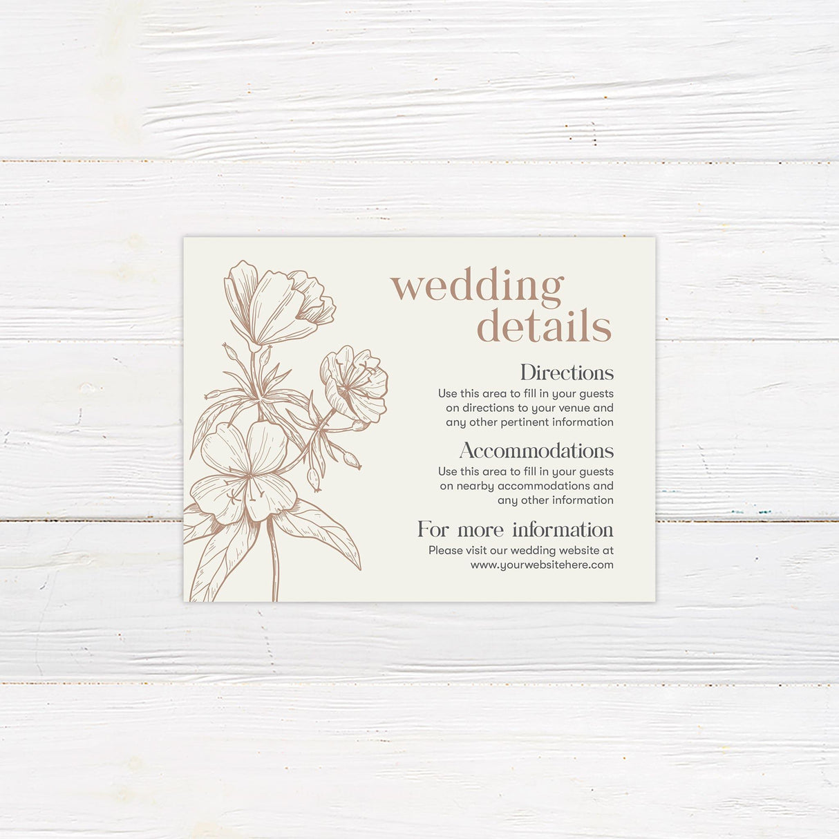 Sandrift Floral Details Cards - goprintplus