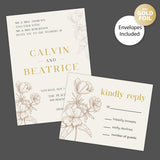 Sandrift Floral Foil Invitation - goprintplus