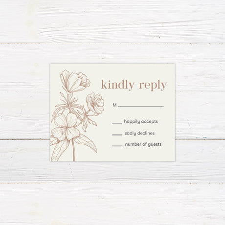 Sandrift Floral RSVP - goprintplus