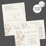 Sandrift Floral Foil Invitation - goprintplus