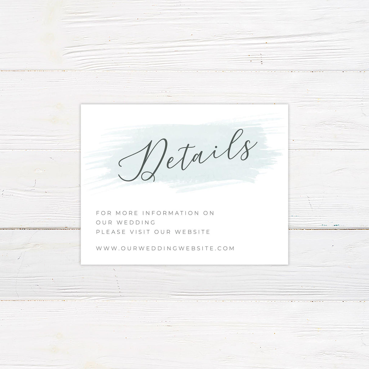 Seafoam Brushstroke Details Cards - goprintplus