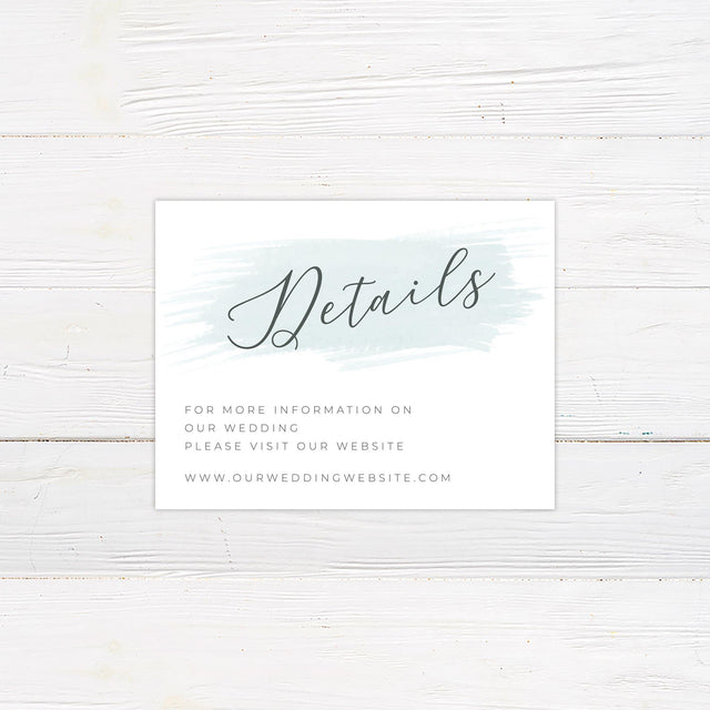 Seafoam Brushstroke Details Cards - goprintplus