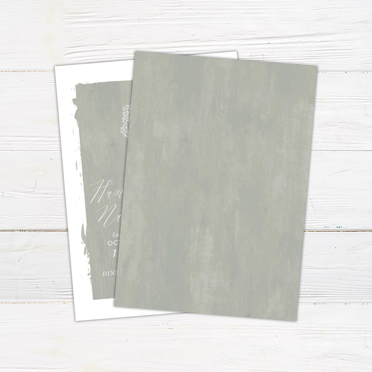 Seafoam Canvas Invitation - goprintplus