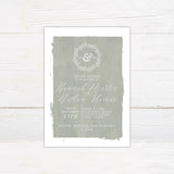 Seafoam Canvas Invitation - goprintplus