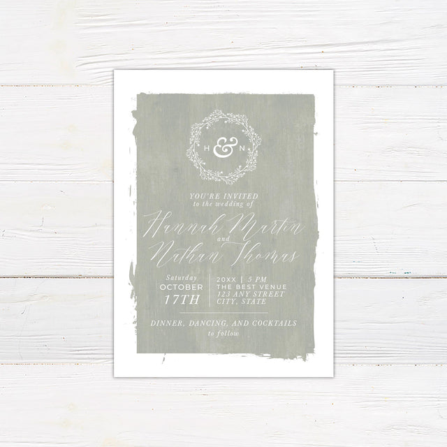 Seafoam Canvas Invitation - goprintplus