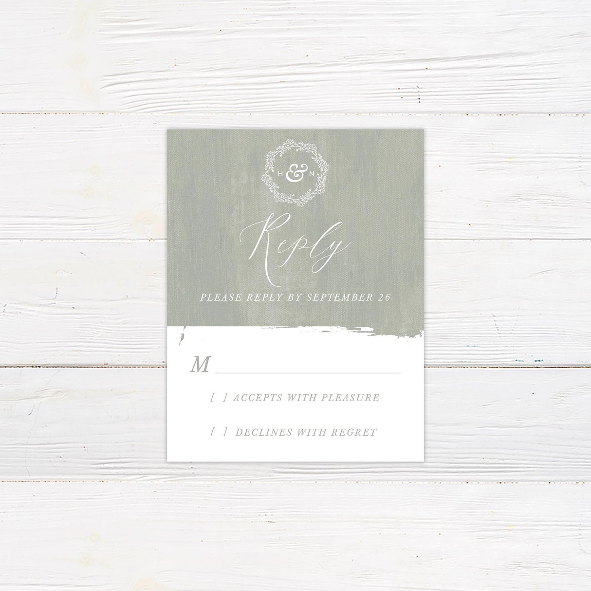 Seafoam Canvas Invitation - goprintplus