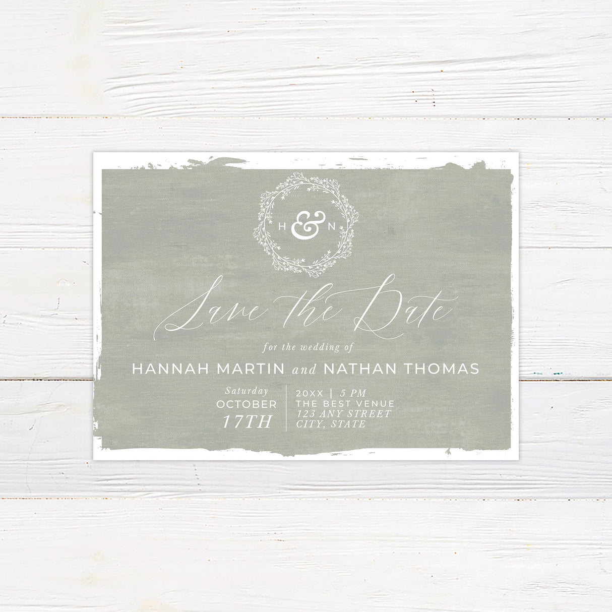 Seafoam Canvas Invitation - goprintplus