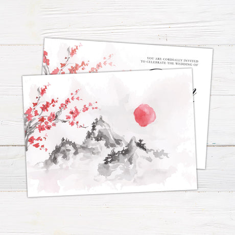 Serene Mountainside Invitations - goprintplus