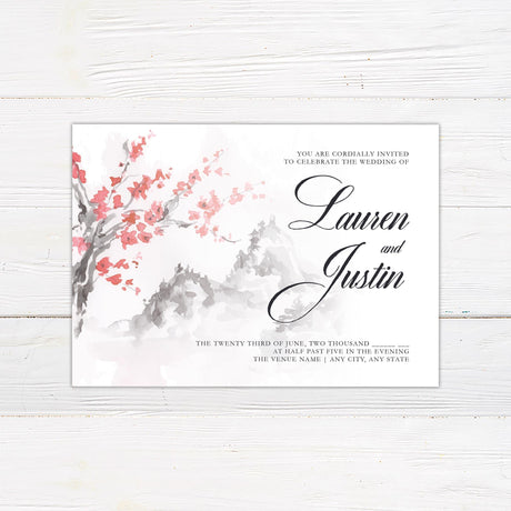 Serene Mountainside Invitations - goprintplus