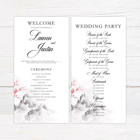 Serene Mountainside Invitations - goprintplus