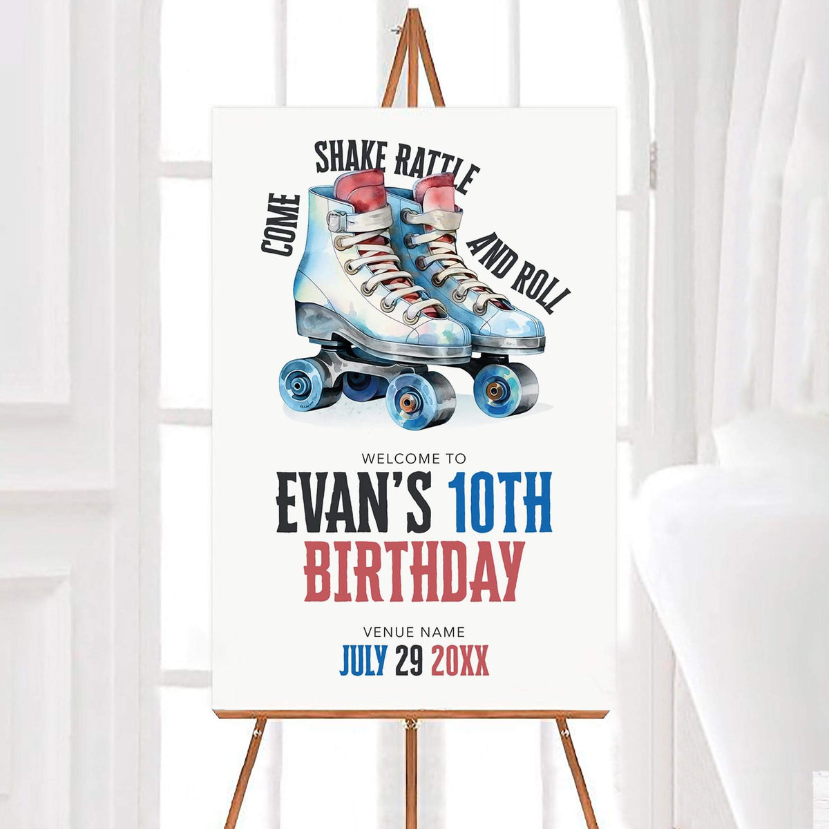 Shake Rattle and Roll Party Sign | Go Print Plus