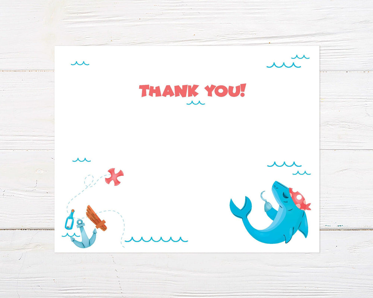 Shark Party Thank You Card - goprintplus