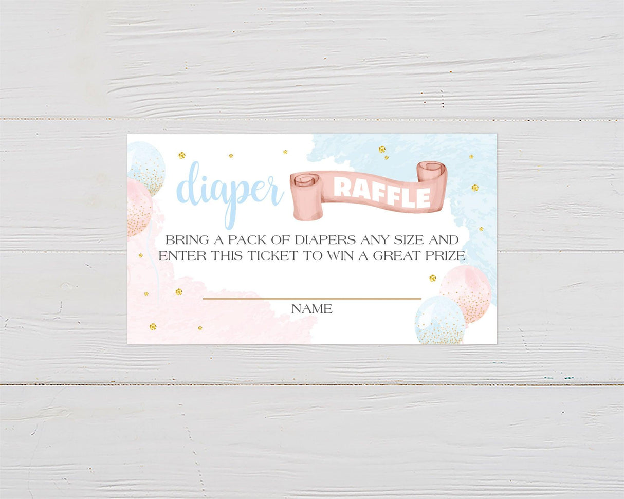 She or He Diaper Raffle Ticket - goprintplus