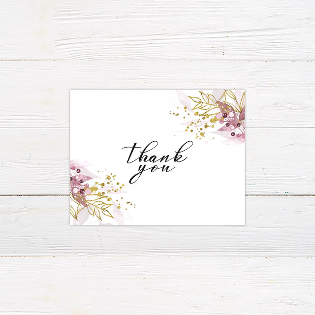 Shimmering Sprigs Thank You Card - goprintplus