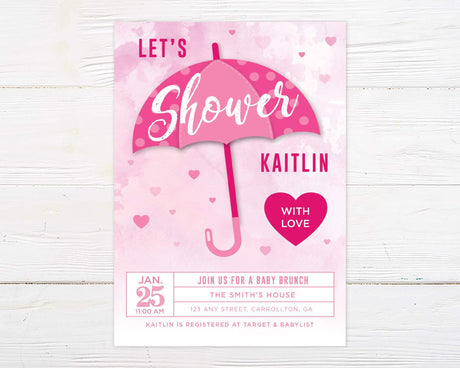 Shower with Love Invitation - goprintplus