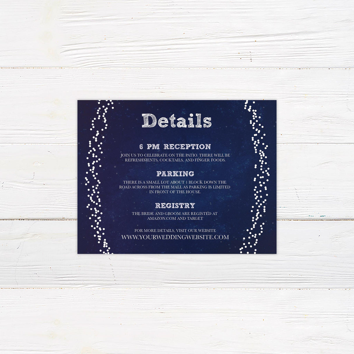 Silver Glitter Details Cards - goprintplus