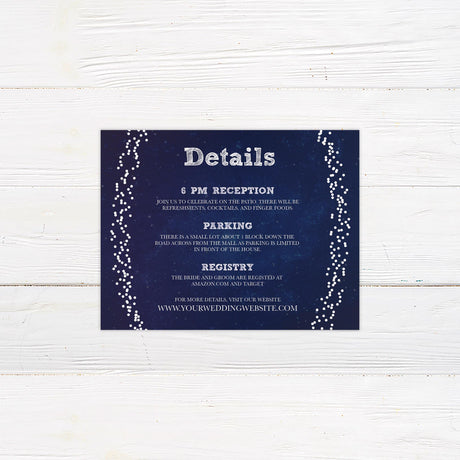 Silver Glitter Details Cards - goprintplus