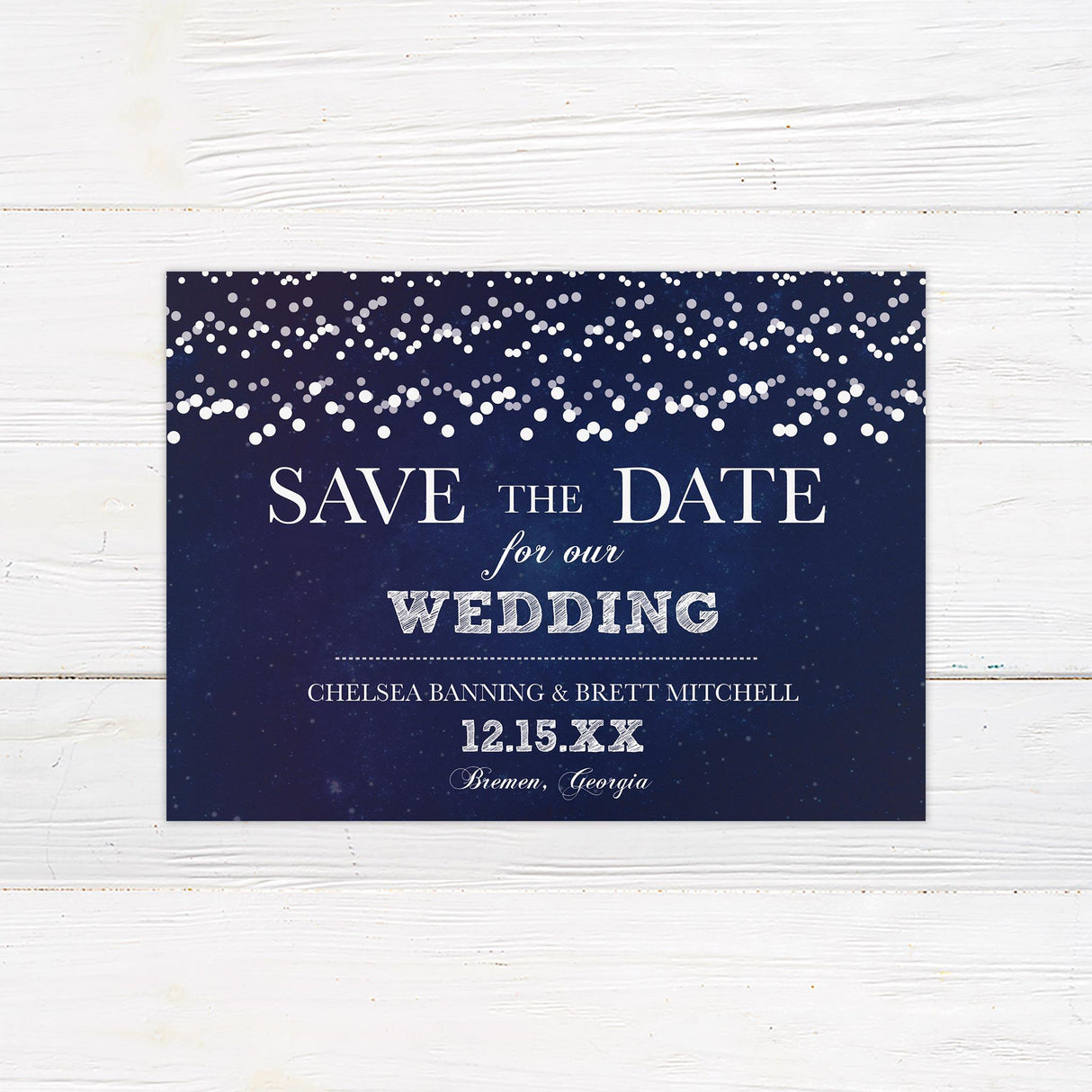 Silver Glitter Invitations - goprintplus