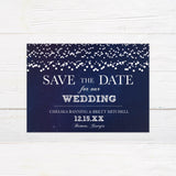 Silver Glitter Invitations - goprintplus