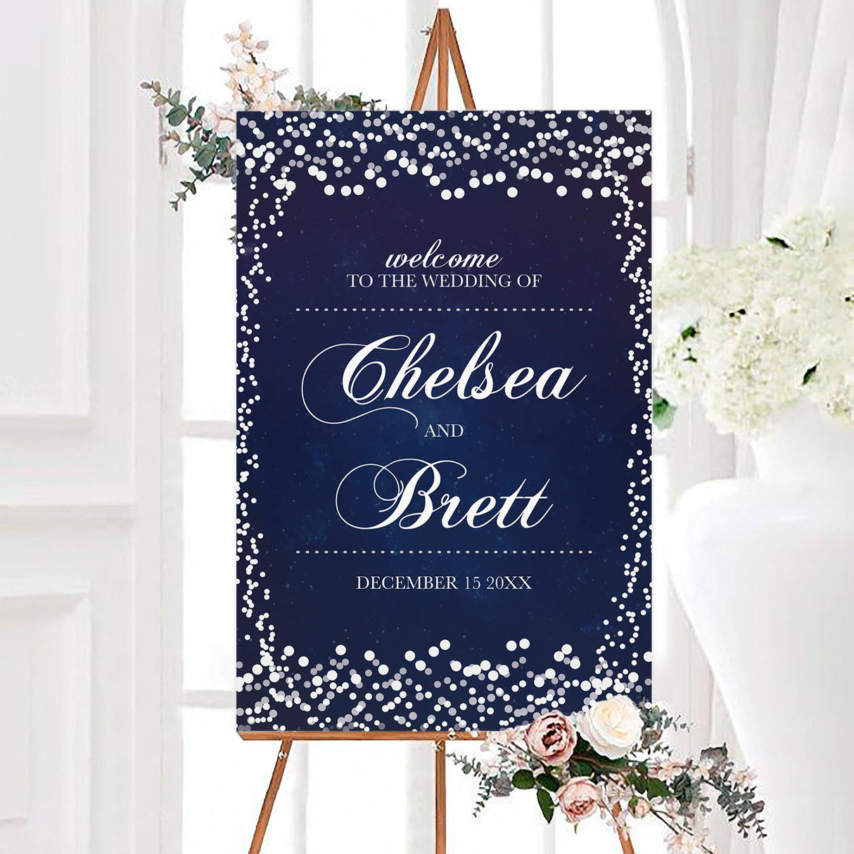 Silver Glitter Invitations - goprintplus